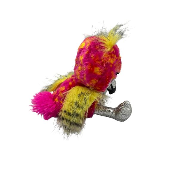 Coco Cones Coco Neon Collection Fliss the Flamingo Glittery Plush Stuffed Animal - Picture 3 of 6